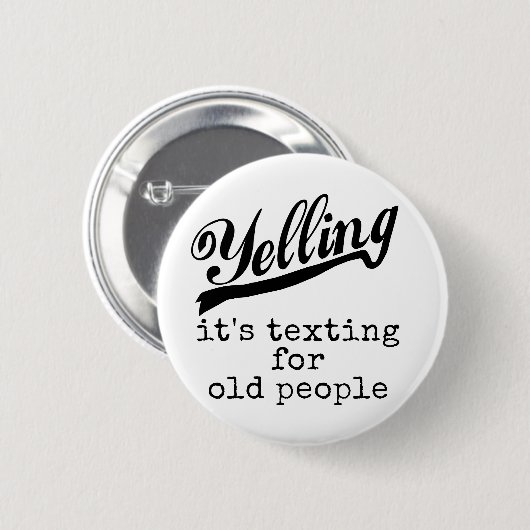 Simsen Sie für alte Leute Button (Vorne & Hinten)