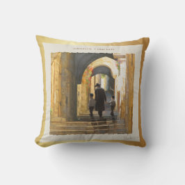 Simta Jerusalem Alte Stadt Israel Ölmalerei Kunst Kissen