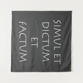 Simul et diktum et factum wandteppich (Vorderseite (Horizontal))
