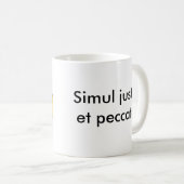 Simul justus und peccator kaffeetasse (VorderseiteRechts)