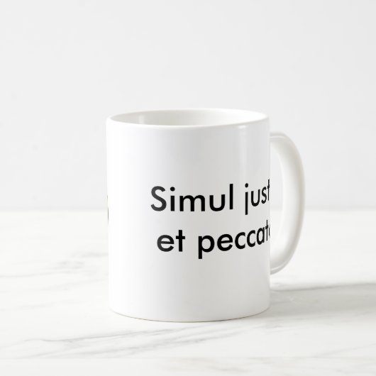 Simul justus und peccator kaffeetasse (VorderseiteRechts)
