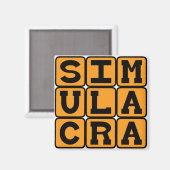 Simulacra, Vertretung von etwas Magnet (Vorderseite/Rückseite)