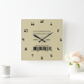 Simulated 500 Year Atomic Quadratische Wanduhr (Zuhause)