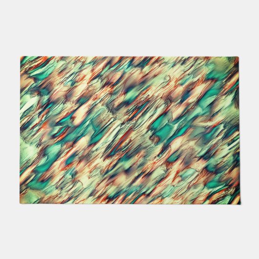 Simulation von Felsen oder Stalagmiten in grün bis Fußmatte (Vorderseite)