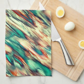 Simulation von Felsen oder Stalagmiten in grün bis Geschirrtuch (Viertel Falte)