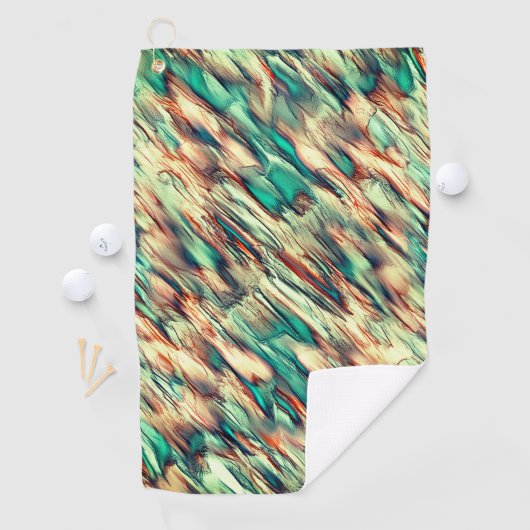 Simulation von Felsen oder Stalagmiten in grün bis Golfhandtuch (Insitu)