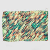 Simulation von Felsen oder Stalagmiten in grün bis Golfhandtuch (Horizontal)