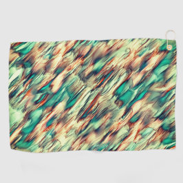 Simulation von Felsen oder Stalagmiten in grün bis Golfhandtuch