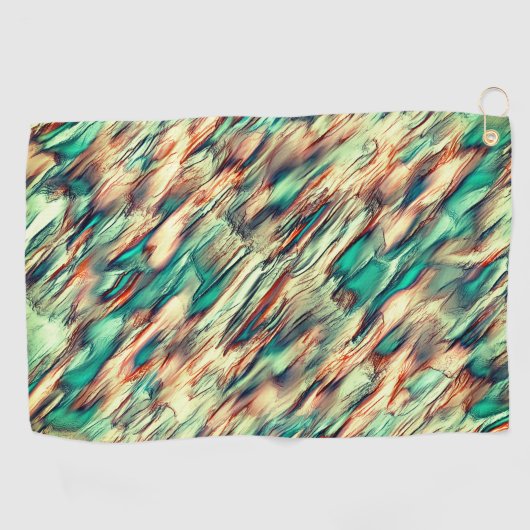 Simulation von Felsen oder Stalagmiten in grün bis Golfhandtuch (Horizontal)