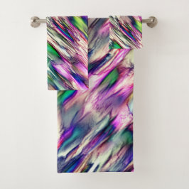 Simulation von Gestein oder Stalagmite mit blinken Badhandtuch Set