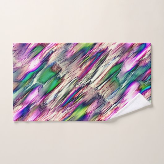 Simulation von Gestein oder Stalagmite mit blinken Badhandtuch Set (Handtuch)