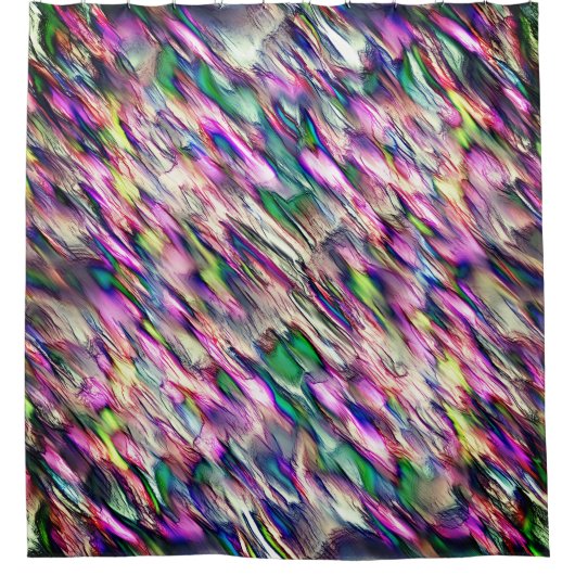 Simulation von Gestein oder Stalagmite mit blinken Duschvorhang (Vorderseite)