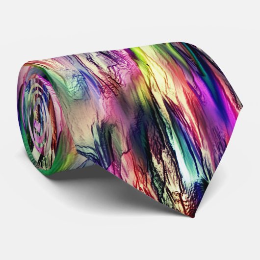 Simulation von Gestein oder Stalagmite mit blinken Krawatte (Gerollt)