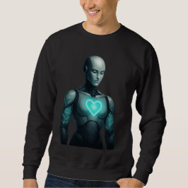 Simulatives Soul - AI-Roboter mit Herz-Energie-Ker Sweatshirt
