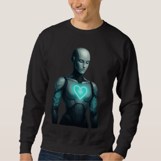 Simulatives Soul - AI-Roboter mit Herz-Energie-Ker Sweatshirt