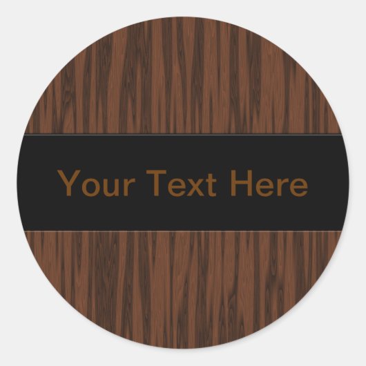 Simulator Walnut Runder Aufkleber (Vorderseite)