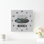 Simulierte 500 Jahre Atomic PCB Quadratische Wanduhr (Zuhause)