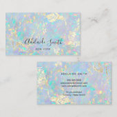 simulierte Angaben zum Glitzer der Opal-Textur Visitenkarte (Vorne/Hinten)