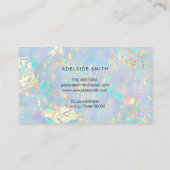 simulierte Angaben zum Glitzer der Opal-Textur Visitenkarte (Rückseite)