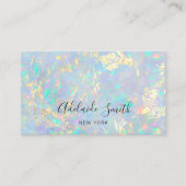 simulierte Angaben zum Glitzer der Opal-Textur Visitenkarte (Vorderseite)