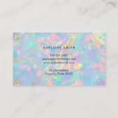 simulierte Angaben zum Glitzer IMITATE holografisc Visitenkarte (Rückseite)