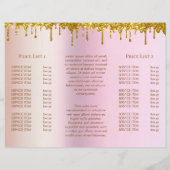 Simulierte Broschüre der Goldmedaille-Glitzer-Köni (Rückseite)