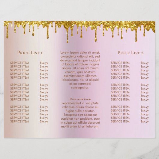 Simulierte Broschüre der Goldmedaille-Glitzer-Köni (Rückseite)