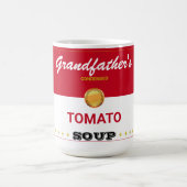 Simulierte Dose von Soup Funny Kaffeetasse (Mittel)