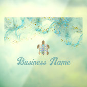 simulierte Fensterverkleidung der Meeresschildkröt Fensteraufkleber (Blatt 3)