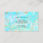 simulierte Folienvenen opal stone Visitenkarte (Rückseite)