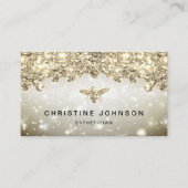 simulierte Glitzer-Biene Visitenkarte (Vorderseite)