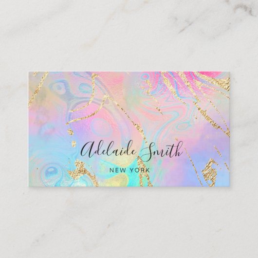 simulierte Glitzer Details IMITATE Iriabenz Visitenkarte (Vorderseite)