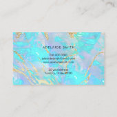 simulierte Glitzer Venen IMITATE holografische Opa Visitenkarte (Rückseite)