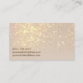 simulierte Glitzer-Visitenkarte Visitenkarte (Rückseite)