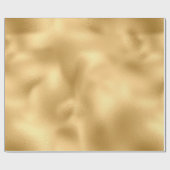 Simulierte Gold Foil Texture Elegante Feier Geschenkpapier (Flach)