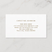 simulierte Honigbienenkonstruktion Visitenkarte (Rückseite)