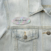 simulierte irisierende Muschel Namensschild (Beispiel)