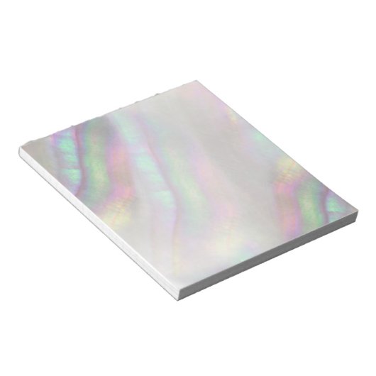 simulierte irisierende Muschel Notizblock (angewinkelt)