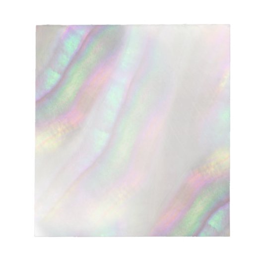 simulierte irisierende Muschel Notizblock (Vorderseite)