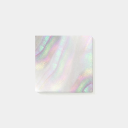 simulierte irisierende Muschel Post-it Klebezettel (Vorderseite)