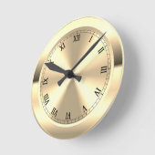 Simulierte Messingrunden Runde Wanduhr (Winkel)