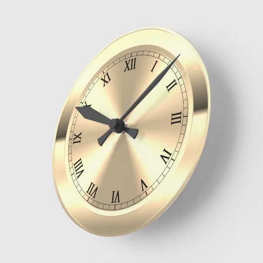 Simulierte Messingrunden Runde Wanduhr (Winkel)