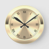 Simulierte Messingrunden Runde Wanduhr (Vorderseite)