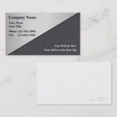 Simulierte MetallVisitenkarten Visitenkarte (Vorne/Hinten)