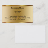 Simulierte MetallVisitenkarten Visitenkarte (Vorne/Hinten)