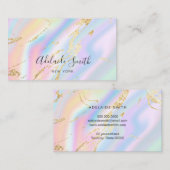 simulierte Pastellfarben von Glitzer Visitenkarte (Vorne/Hinten)