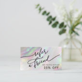 simulierte Referenzkarte für die Muschel Visitenkarte (Stehend Vorderseite)