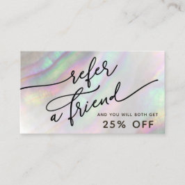 simulierte Referenzkarte für die Muschel Visitenkarte