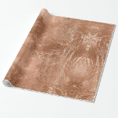 Simulierte Rose Gold Foil Texture Elegant Celebrat Geschenkpapier (Ungerollt)