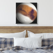 Simulierte Sicht auf die Mars Leinwanddruck (Insitu (Schlafzimmer))